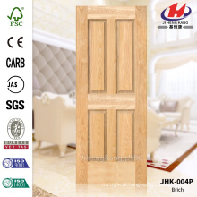 JHK-004P textura de madeira lisa extra profunda moldura Natural Brich porta pele fornecedor